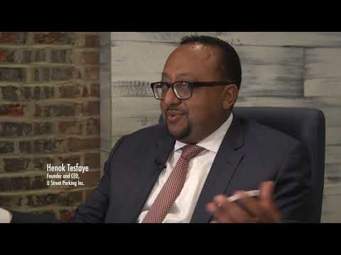 Henok Tesfaye speaking in the DC Chamber of Commerce award video